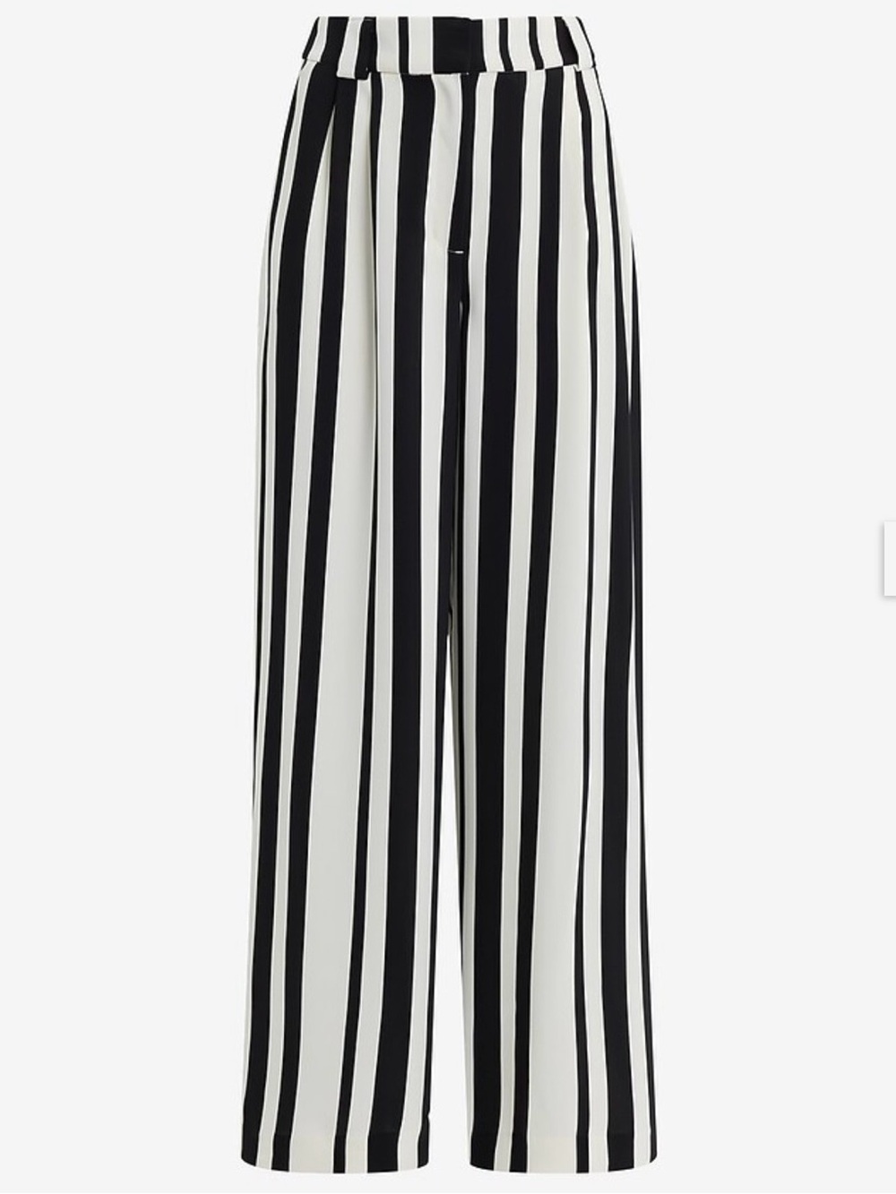 Express Striped High Waisted Relaxed Trouser Black & White Stripe Size 6 New